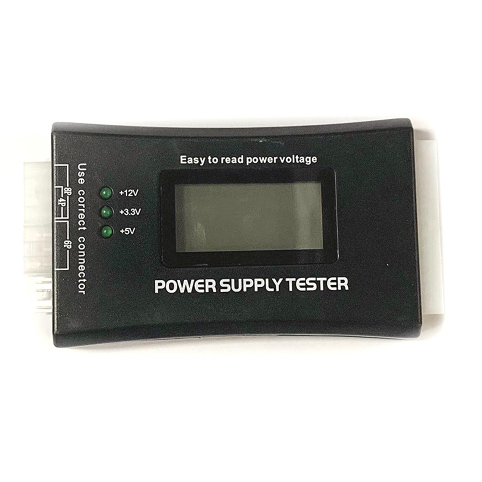Pc Power Supply - เครื่องทดสอบแหล่งจ่ายไฟ LCD สำหรับคอมพิวเตอร์ PC รองรับมาตรฐาน ATX,