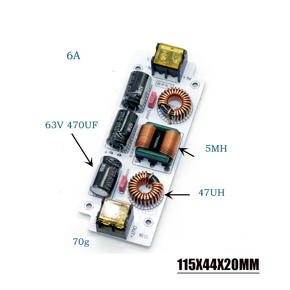 ฟิลเตอร์ EMI 6A 12A DC ฟิลเตอร - Dc Power Supply 12V บทวิจารณ์และราคา