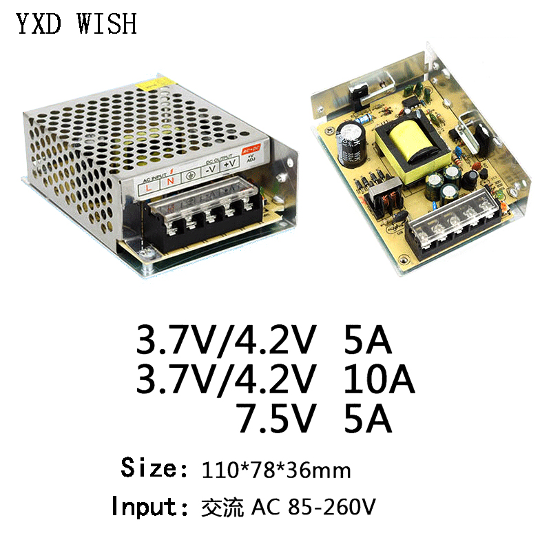 AC 220V to 3.7V 4.2V 7.5V แหล่ - Smps Power Supply บทวิจารณ์และราคา