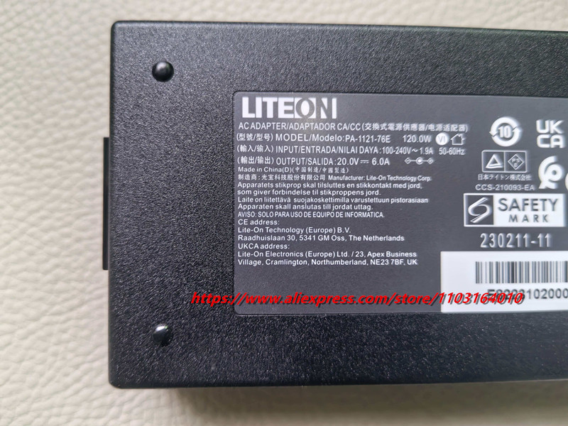 อะแดปเตอร์ AC 20V 6A รุ่น PA-1 - Pc Power Supply บทวิจารณ์และราคา