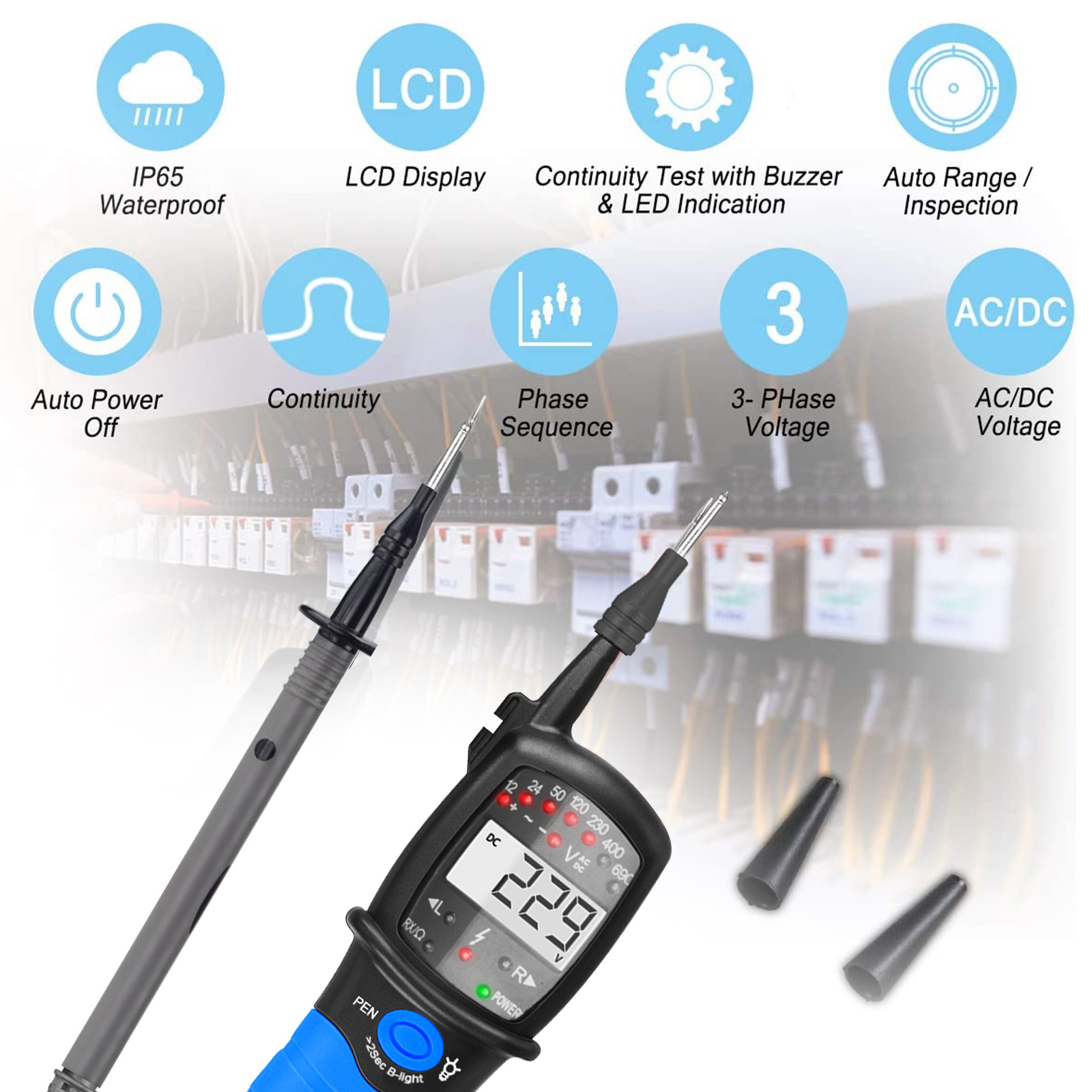 เครื่องทดสอบแรงดันไฟฟ้า AC/DC  - Power Supply Tester บทวิจารณ์และราคา