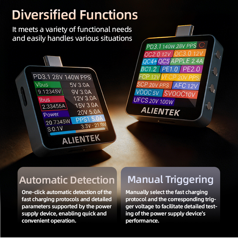 ALIENTEK C2 เครื่องทดสอบ USB ป - Power Supply Tester บทวิจารณ์และราคา