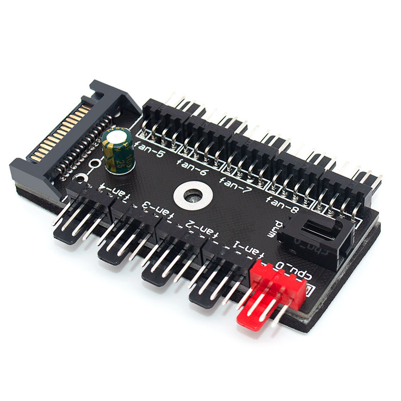 10-Port 4 Pin PWM Fan Hub Spli - Pc Power Supply บทวิจารณ์และราคา