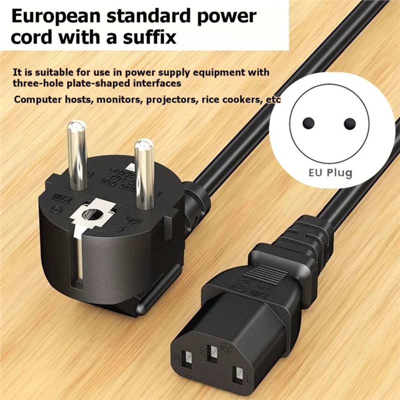 ปลั๊ก EU C13 สายไฟ 1.5M สายต่อ - Psu Computer บทวิจารณ์และราคา